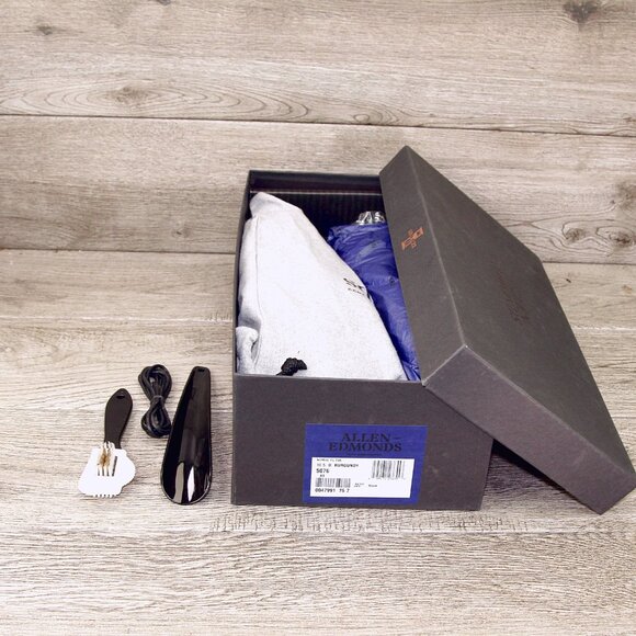 *NIB* $345 Allen Edmonds NOMAD Plain Toe 10.5 D Burgundy Suede * add $15 Trees - Picture 10 of 13